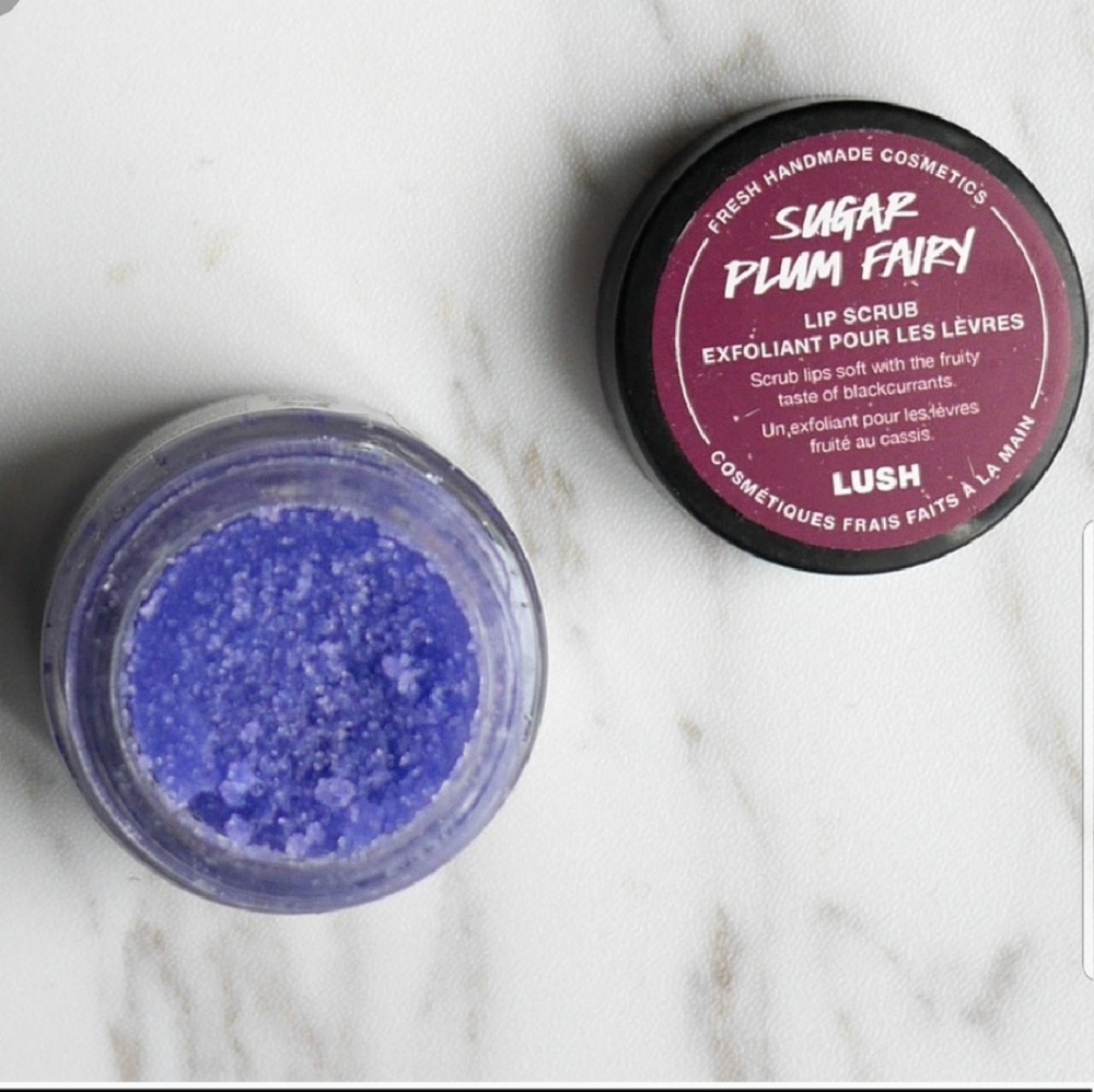 🌟2xHP⭐SUGAR PLUM FAIRY DISCONTINUED Xmas Lush Lip Scrub NWT - Picture 5 of 8